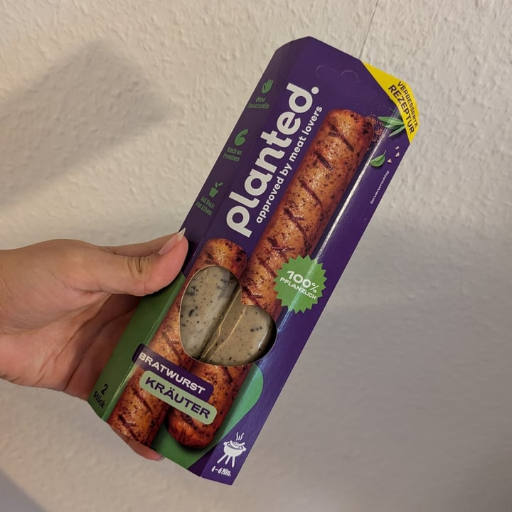 photo of Planted Bratwurst Kräuter shared by @punilu on  09 Sep 2025 - review