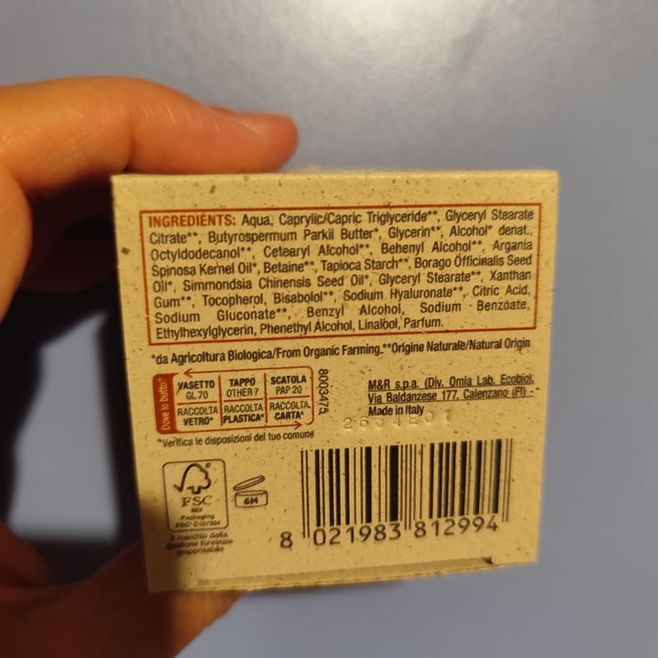 photo of Omia Laboratoires Crema Viso all'olio di Argan shared by @maka89 on  09 Sep 2025 - review