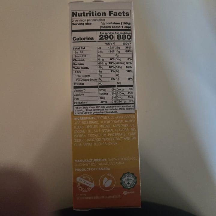 photo of Daiya delux mac and cheese cheddar style shared by @teknevra on  18 Jun 2024 - review