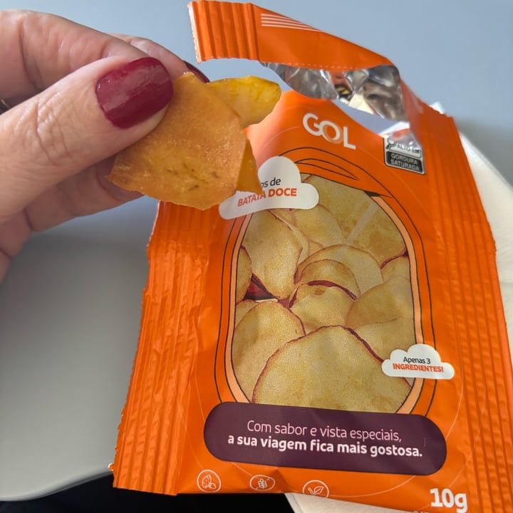 photo of Gol Chips de Batata Doce shared by @malulemos on  08 Oct 2025 - review