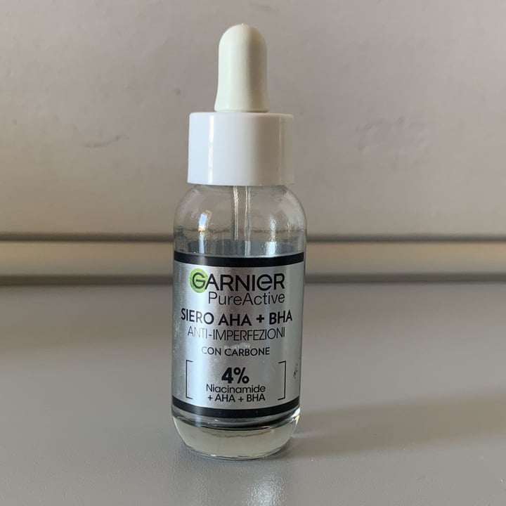 photo of Garnier pure active AHA+BHA CARBONE SIERO ANTI-IMPERFEZIONI shared by @patheimathos on  22 Jun 2024 - review