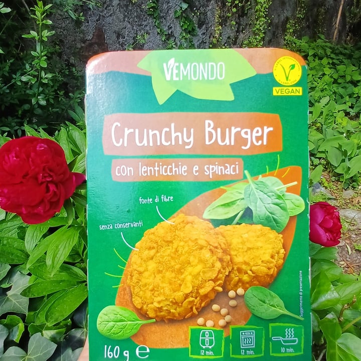 photo of Vemondo *Crunchy  Burgher*  Con Lenticchie E Spinaci shared by @miocillo0 on  12 May 2024 - review
