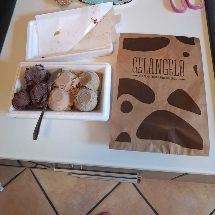 photo of GELANGELO Gelato vegano pistacchio, nocciola e cioccolato shared by @darkessa on  19 Jul 2025 - review