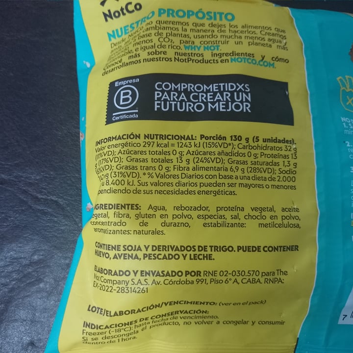 photo of NotCo chicken sticks shared by @g77on on  28 Oct 2024 - review