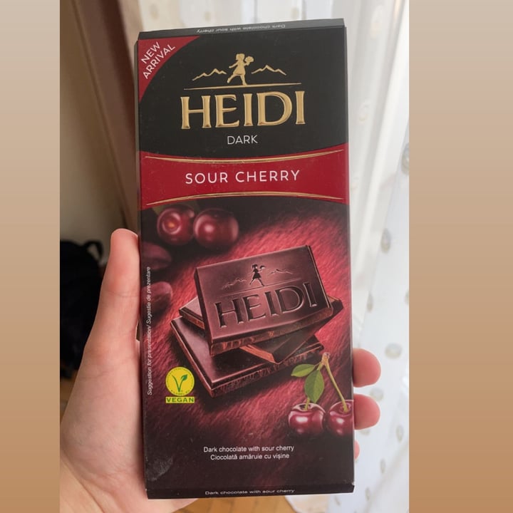 photo of Heidi Dark sour cherry chocolate shared by @vegan737363 on  14 Sep 2023 - review