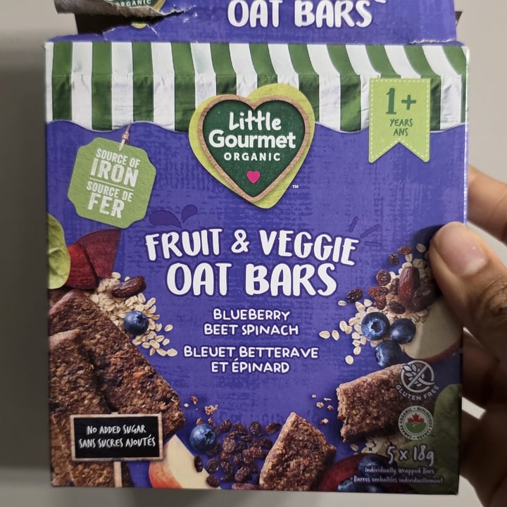 photo of Little gourmet organic Fruit & Veggie Oat Bar - Blueberry Beet Spinach shared by @theveglife on  13 Sep 2025 - review