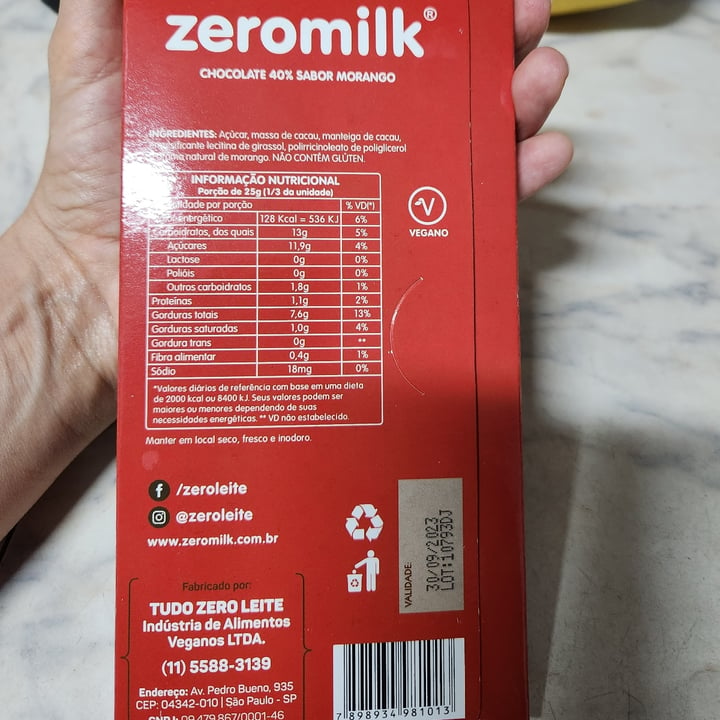 photo of Chocolate zero milk Chocolate shared by @tatigea on  18 Sep 2023 - review