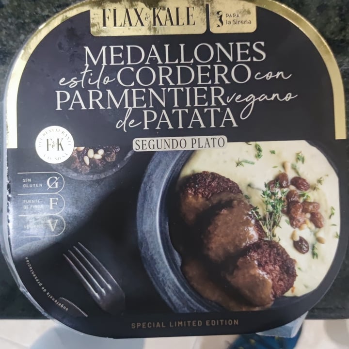 photo of Flax & Kale medallones estilo cordero con parmentier vegano de patata shared by @kinggorilla on  14 Dec 2023 - review