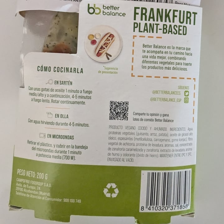 photo of better balance Frankfurt plant based shared by @maganavarro on  30 Aug 2024 - review