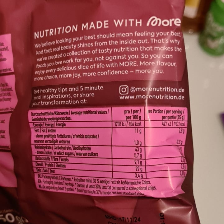 photo of MORE Nutrition Protein Tortilla Chips Western Style shared by @koalamaedchen on  04 Feb 2024 - review