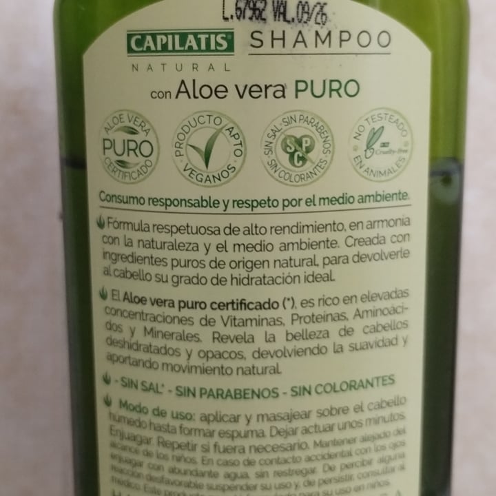 photo of Capilatis Shampoo Con Aloe Vera Puro shared by @candeconbuzo on  09 Jan 2024 - review