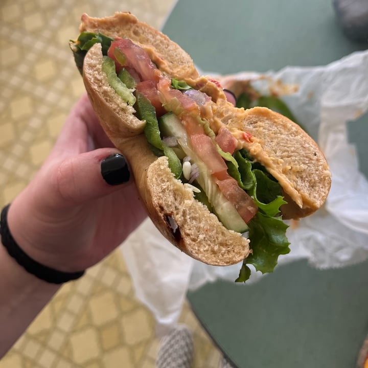 photo of Bagel Station Inc Hummus Sandwich shared by @sophierr on  02 Mar 2024 - review