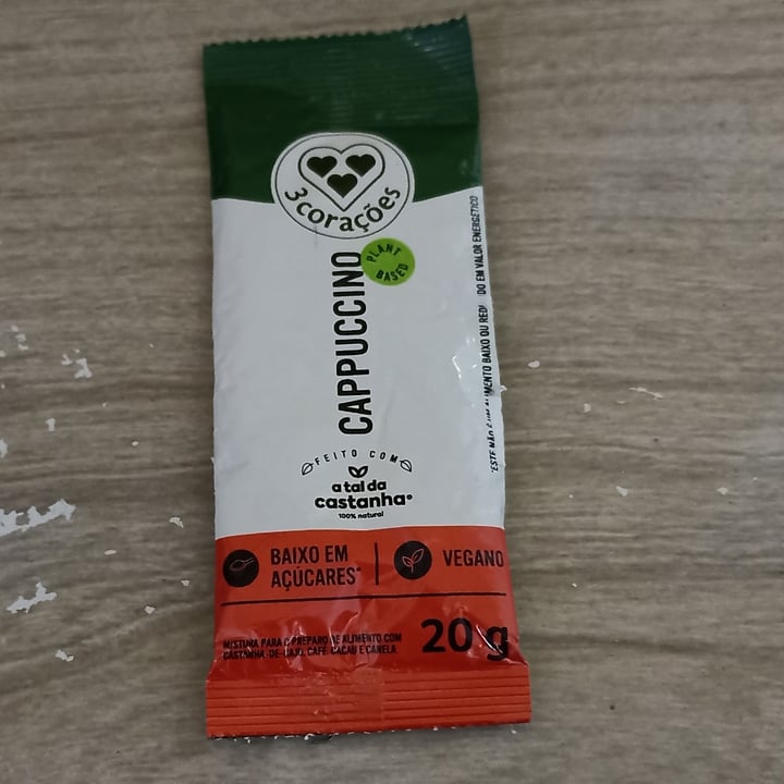 photo of 3 Corações Cappuccino com Leite Vegetal 3 Corações Sachê shared by @adrianakaliny on  25 Jul 2024 - review