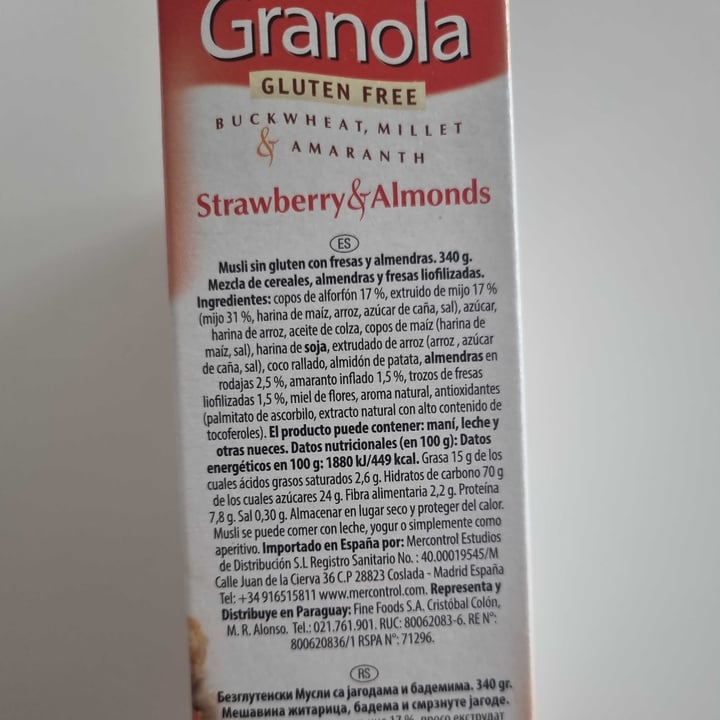 photo of Emco Granola Gluten Free Con Fresas Y Almendras shared by @noelite on  26 Feb 2024 - review