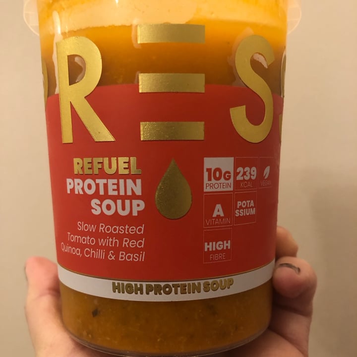photo of Press Refuel Protein Soup Slow Roasted Tomato with Red Quinoa, Chilli & Basil shared by @cloudnineberry on  31 Jan 2024 - review