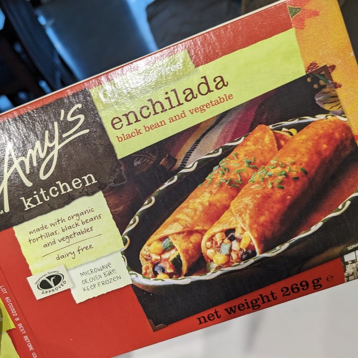 photo of Amy’s Kitchen Enchilada (Black Bean and Vegetable) shared by @nj220 on  09 Nov 2023 - review