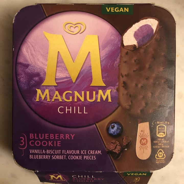 photo of Magnum Chill Blueberry Cookie shared by @lucciola on  14 May 2024 - review