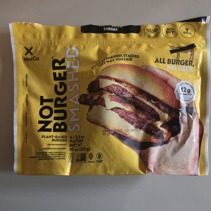 photo of NotCo NotBurger Smashed shared by @teknevra on  01 Aug 2024 - review