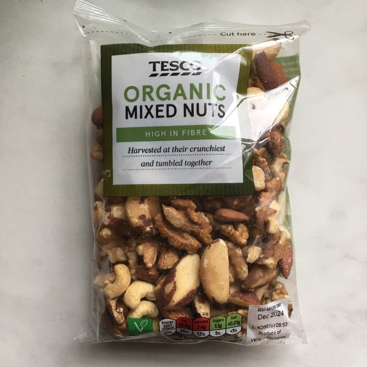 photo of Tesco Organic Mixed Nuts shared by @salsedine on  27 Apr 2024 - review