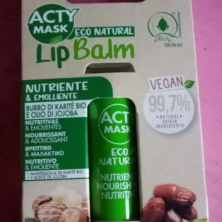 photo of Acty mask lip balm nutriente shared by @valeveg75 on  19 Sep 2023 - review