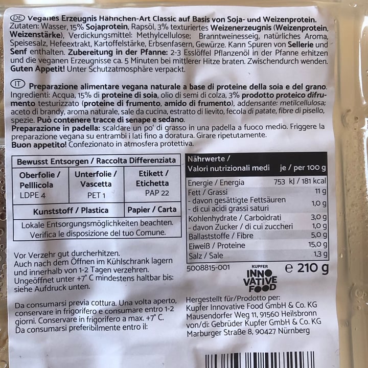 photo of Kupfer - innovative food Preparazione Alimentare Vegana shared by @annapaolaserio on  23 Jun 2024 - review