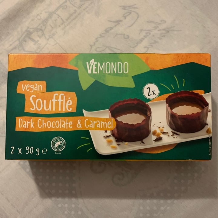 photo of Vemondo Vegan Soufflé Dark Chocolate & Caramel shared by @silviacomensoli on  03 Feb 2024 - review