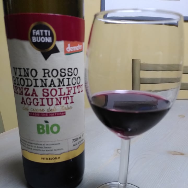 photo of Fatti buoni Vino rosso biologico biodinamico senza solfiti aggiunti shared by @merry-cherry-veg on  30 Apr 2024 - review