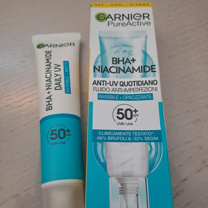 photo of Garnier BHA + NIACINAMIDE DAILY UV shared by @acilegna on  02 May 2024 - review