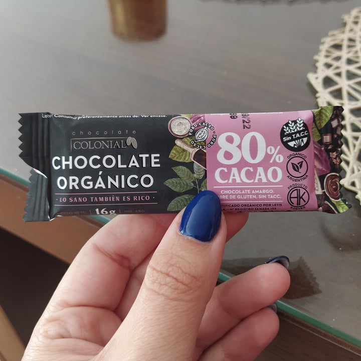photo of Chocolate Colonial Chocolate 80% Cacao shared by @anaacosta3c on  24 Aug 2023 - review