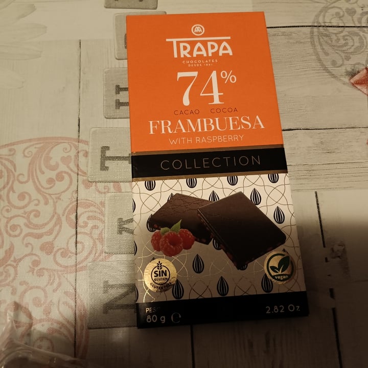 photo of Trapa Chocolate 74% Frambuesa shared by @villacampa on  03 Mar 2024 - review