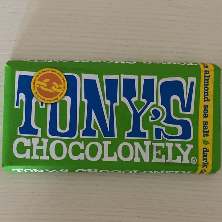 photo of Tony’s Chocolonely Dark Almond Sea Salt 51% shared by @potaytoes on  30 May 2024 - review