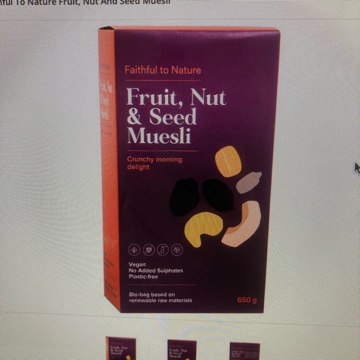 photo of Faithful to Nature Fruit Nut and Seed Muesli shared by @maesti on  06 Mar 2024 - review