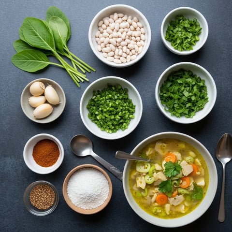 Quick & Easy High-Protein Creamy Vegan White Bean & Greens Soup (Gluten-Free & Dairy-Free)