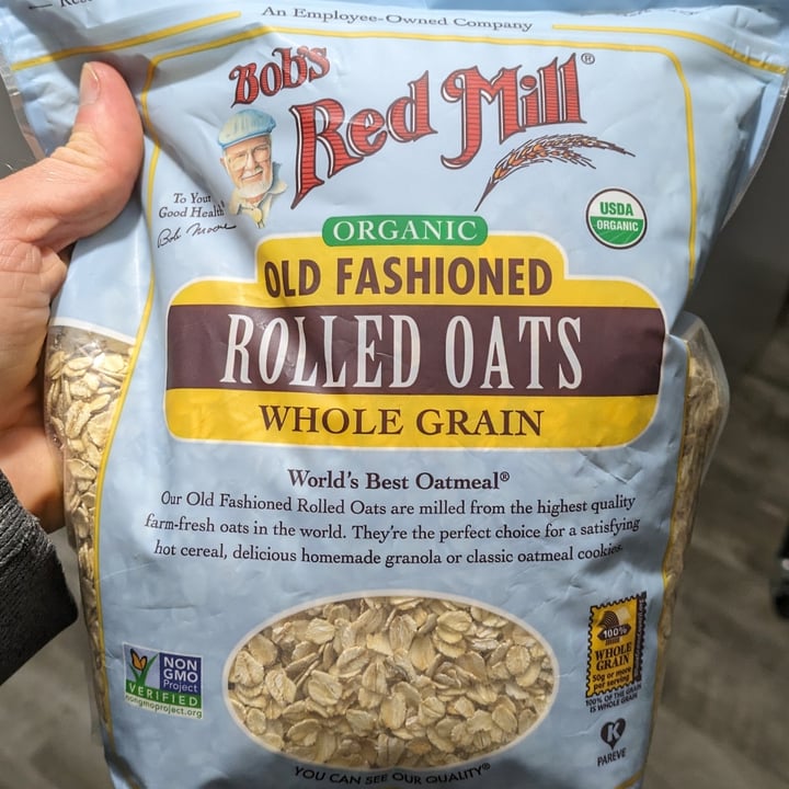 photo of Bob's Red Mill Organic Old Fashioned Rolled Oats Whole Grain shared by @brtjohns on  10 Mar 2024 - review
