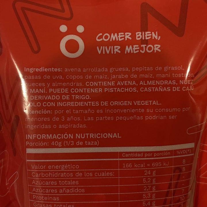 photo of Kös Granola Energética shared by @buenosairesvegano on  08 Sep 2025 - review