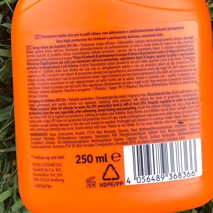 photo of Cien Spray solare 50+ shared by @millathecaterpillar on  19 Aug 2023 - review