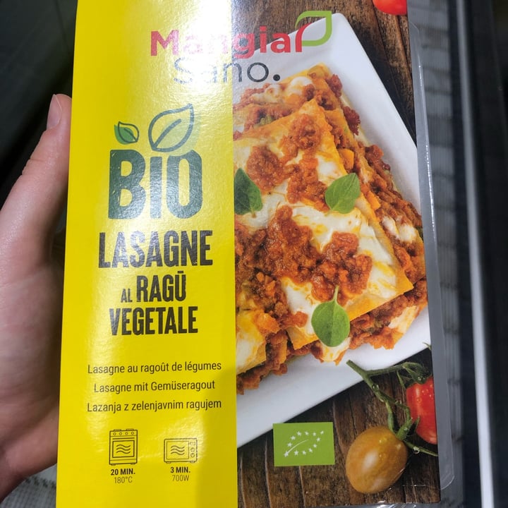 photo of Mangiar Sano Bio Lasagne Al Ragù Vegetale shared by @alisaki1 on  23 Sep 2023 - review