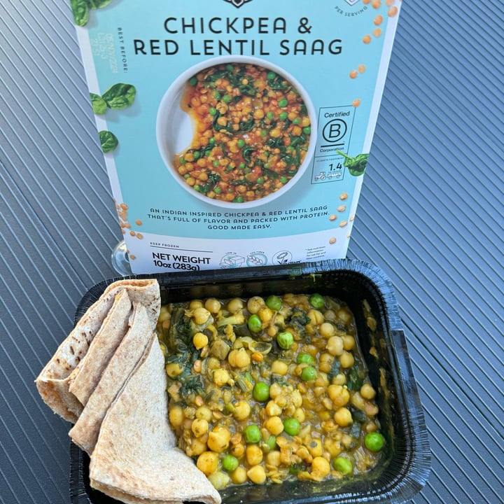 photo of Strong Roots Chickpea & Red Lentil Saag shared by @berryveganplanet on  20 Apr 2024 - review