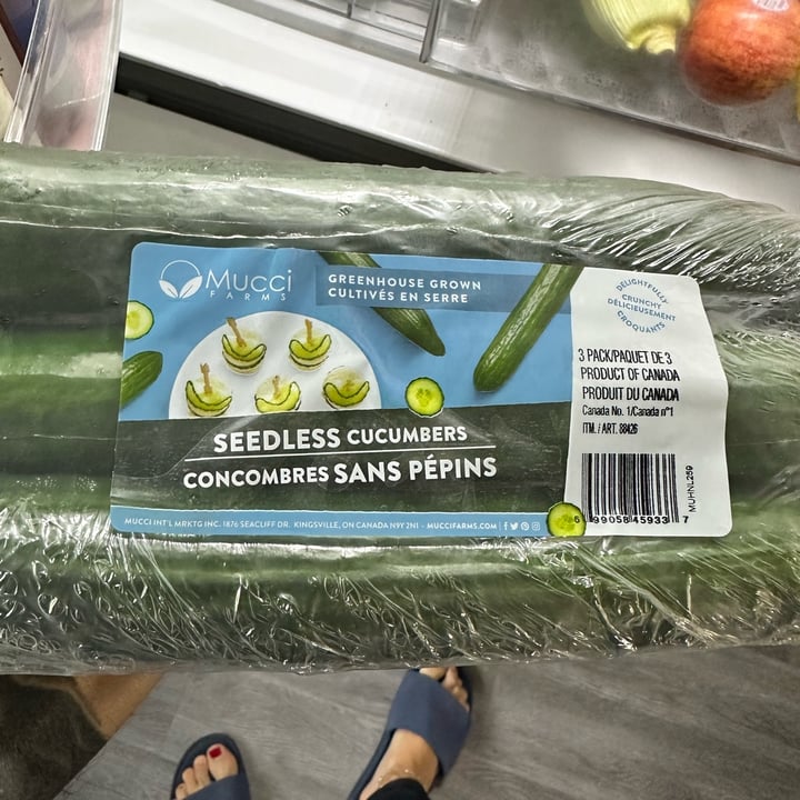 photo of Mucci Seedless Cucumbers shared by @veganmika on  28 Sep 2023 - review