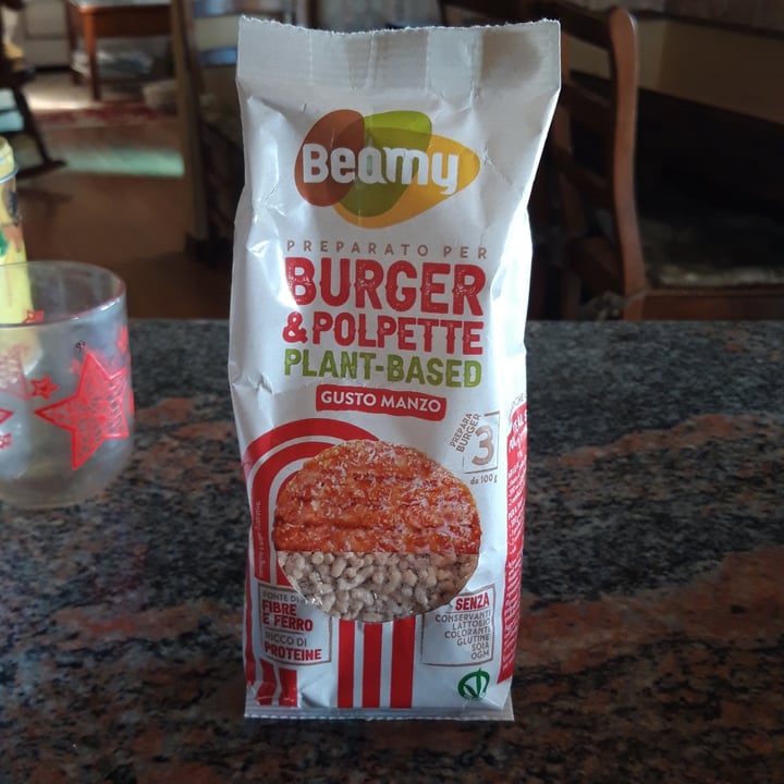 photo of Beamy preparato per burger e polpette plant based al gusto manzo shared by @ggiorgia on  17 Feb 2025 - review
