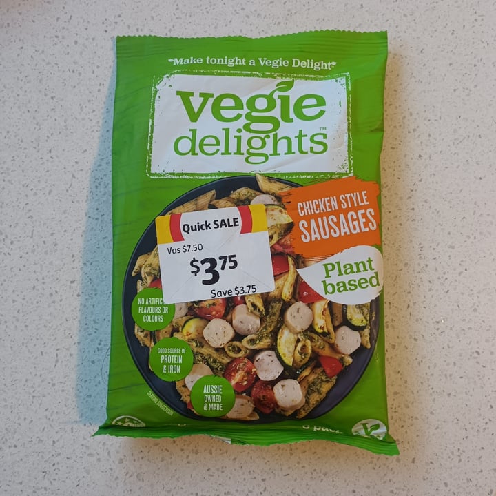 photo of Vegie Delights Chicken Style Sausages shared by @tardisco on  14 May 2024 - review