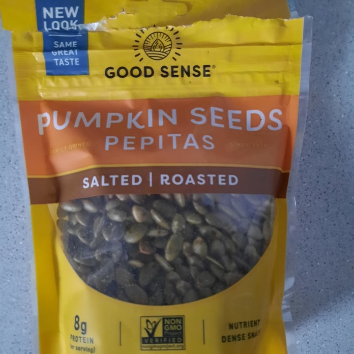 photo of Good Sense Good Sense Pumpkin Seeds shared by @anonvegan on  04 Sep 2023 - review