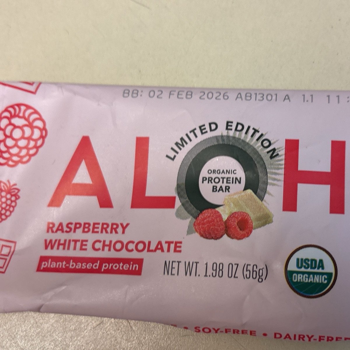 White Chocolate Raspberry from Aloha - Vegan Product Reviews & Ratings ...