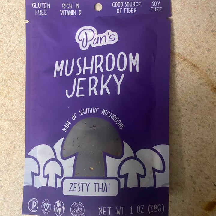 photo of Pan's Mushroom Jerky Zesty Thai shared by @karthick on  15 Jan 2024 - review