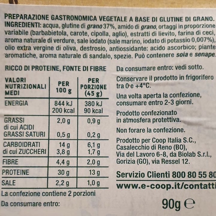 photo of Coop affettato vegetale gusto bresaola shared by @matildem on  12 May 2024 - review
