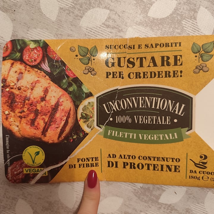 photo of Unconventional Filetti Vegetali 0% Pollo 100% Gusto - Plant Based Fillet shared by @carliperli on  17 Oct 2024 - review