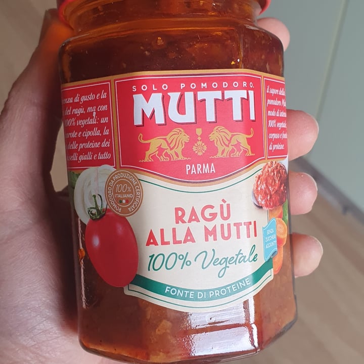 photo of Mutti Ragú Alla Mutti 100%Vegetale shared by @stez on  27 Apr 2024 - review