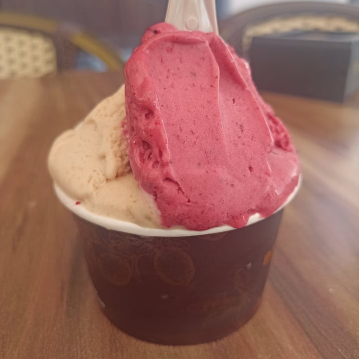 photo of Heladería Borgonesse Helado Vegano De Frutos Del Bosque Y Turrón shared by @fabuchi on  02 Jul 2025 - review