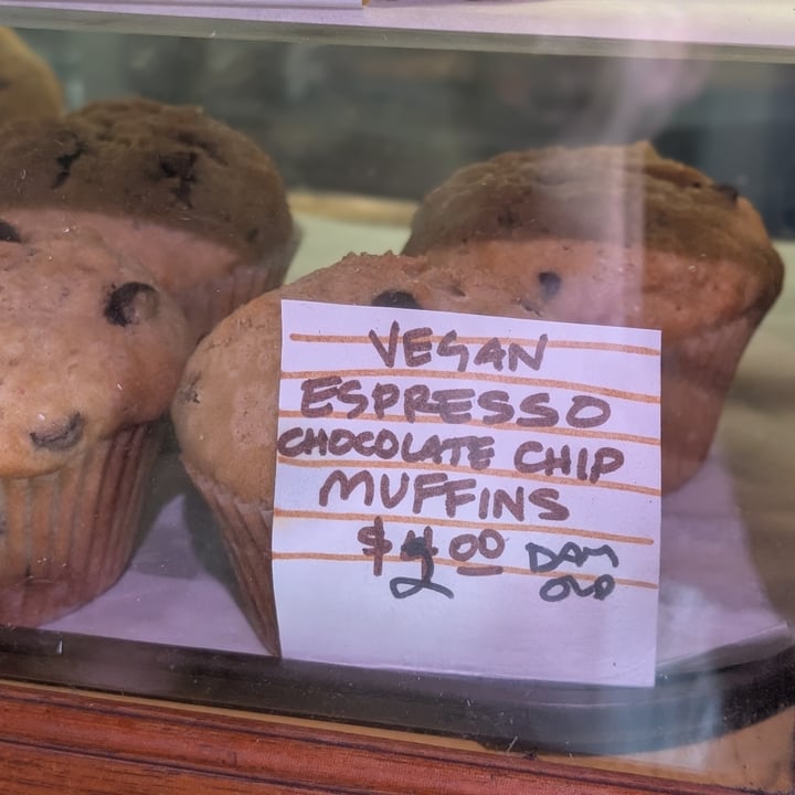 photo of Hard Times Cafe Vegan Espresso Chocolate Chip Muffin shared by @iszy on  24 Sep 2025 - review