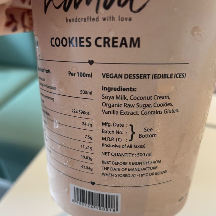photo of Nomou Cookies Cream shared by @sara18 on  01 Feb 2024 - review